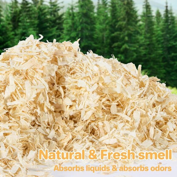 15 OZ Aspen Hamster Bedding - Aspen Shavings Bedding Hen Nest Material - Picture 2 of 8